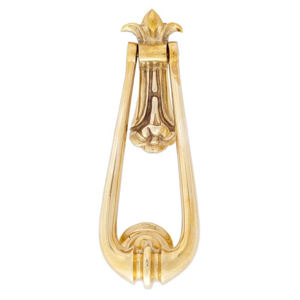 From The Anvil Door Furniture Polished Brass From The Anvil - Polished Brass Loop Door Knocker