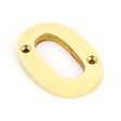 From The Anvil Door Furniture Polished Brass / Numerals / 0 From The Anvil - Polished Brass Numeral 0