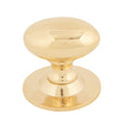 From The Anvil Cabinet Hardware Polished Brass / Cabinet Knobs / 40mm Dia. From The Anvil - Polished Brass Oval Cabinet Knob 40mm