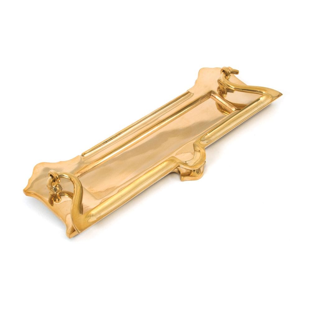 From The Anvil Door Furniture Polished Brass / Postal Knockers / 300 x 115mm From The Anvil - Polished Brass Postal Letter Plate