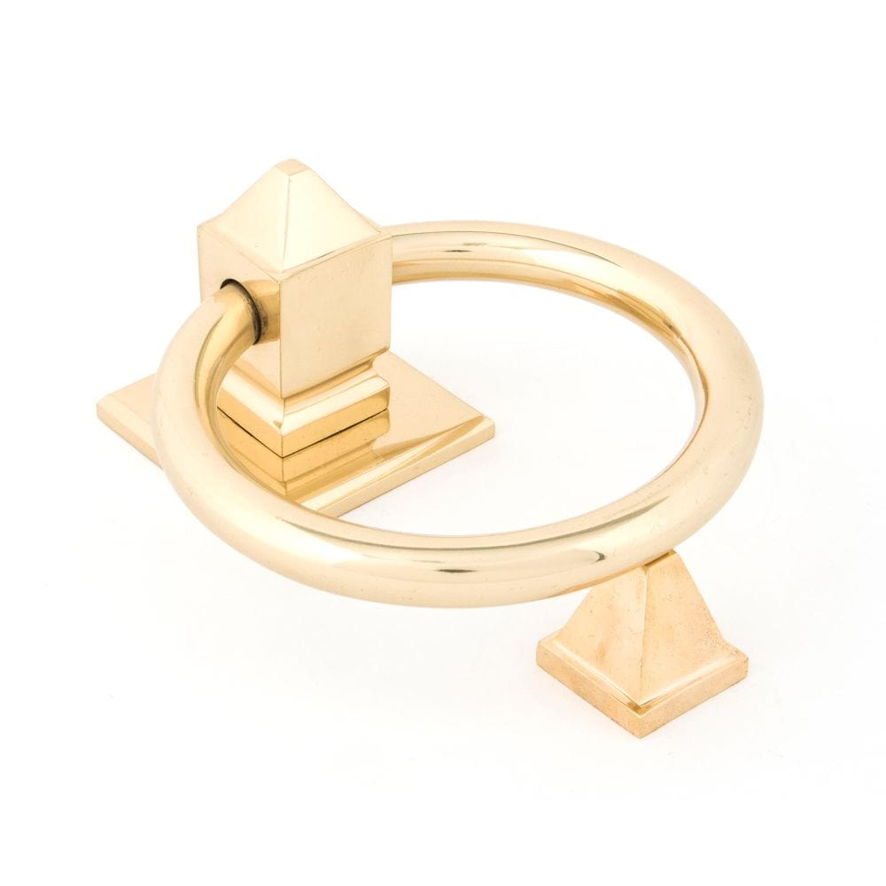 From The Anvil Door Furniture Polished Brass / Ring Door Knocker From The Anvil - Polished Brass Ring Door Knocker