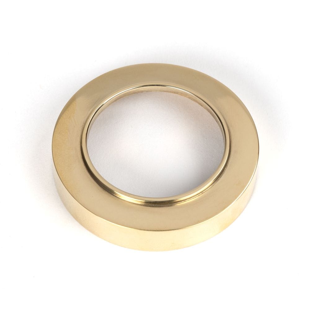From The Anvil Door Furniture Polished Brass / Euro Profile Escutcheons From The Anvil - Polished Brass Round Euro Escutcheon (Plain)