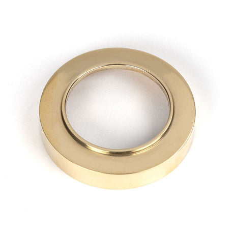 From The Anvil Door Furniture Polished Brass / Euro Profile Escutcheons From The Anvil - Polished Brass Round Euro Escutcheon (Plain)