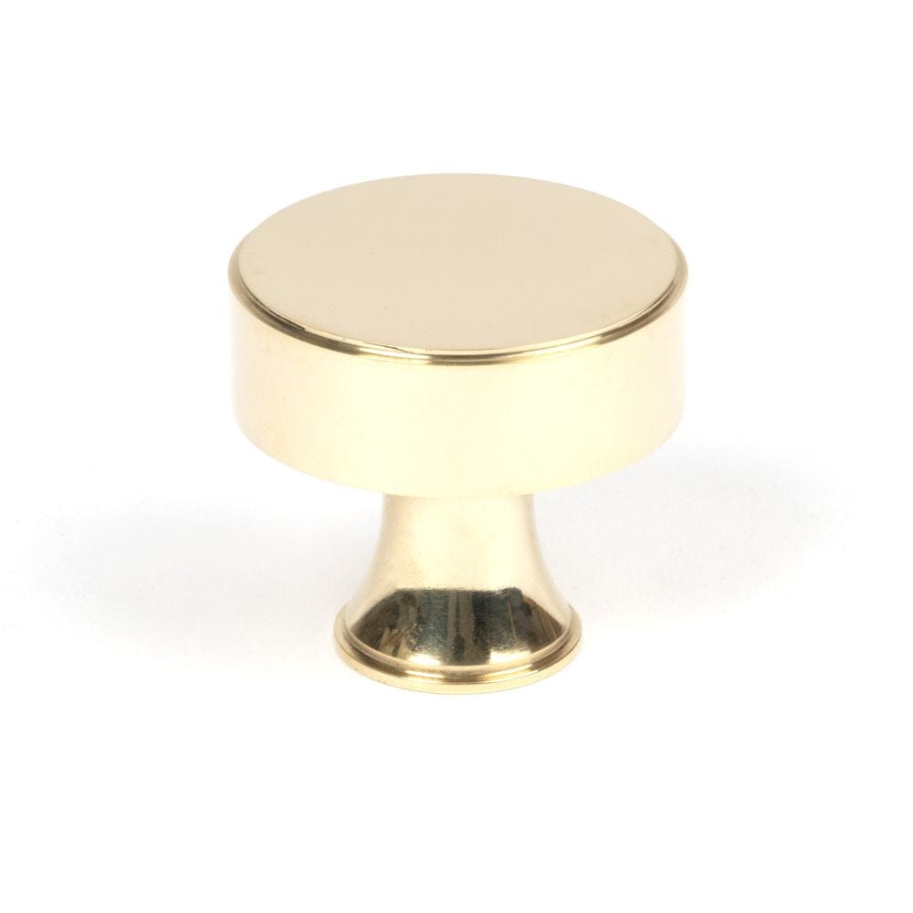 From The Anvil Cabinet Hardware Polished Brass / Cabinet Knobs / 38mm Dia. From The Anvil - Polished Brass Scully Cabinet Knob - 38mm
