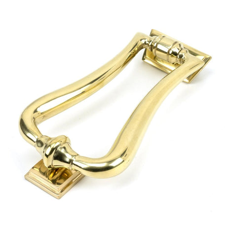 From The Anvil Door Furniture Polished Brass / Art Deco Door Knocker From The Anvil - Polished Brass Slimline Art Deco Door Knocker