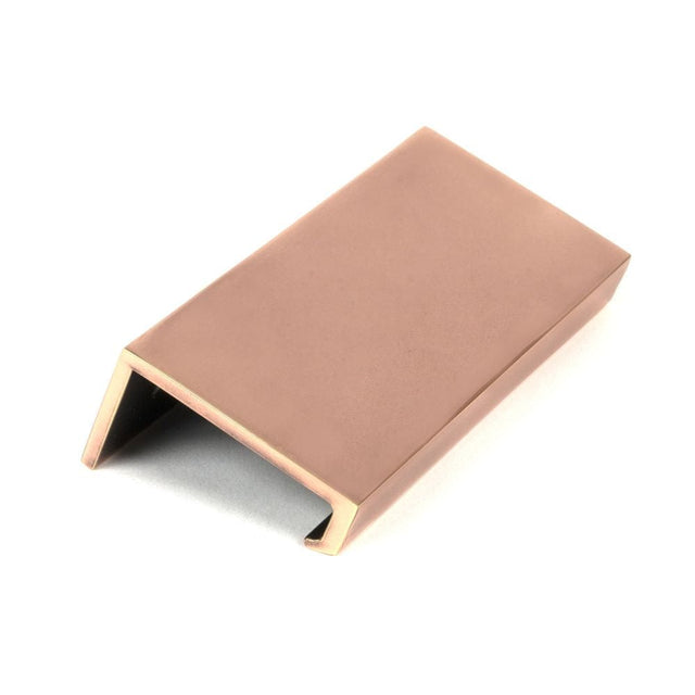 From The Anvil Cabinet Hardware Polished Bronze / Edge Pull / 100mm From The Anvil - Polished Bronze 100mm Plain Edge Pull