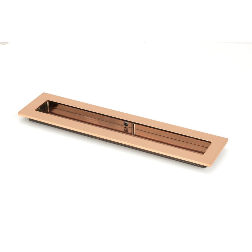 From The Anvil Door Furniture Polished Bronze / Flush Handle / Rectangular From The Anvil - Polished Bronze 250mm Plain Rectangular Pull