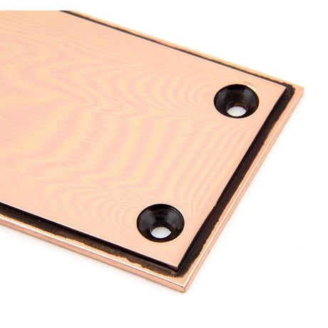 From The Anvil Door Furniture Polished Bronze / Finger Plates / 300 x 65mm From The Anvil - Polished Bronze 300mm Art Deco Fingerplate