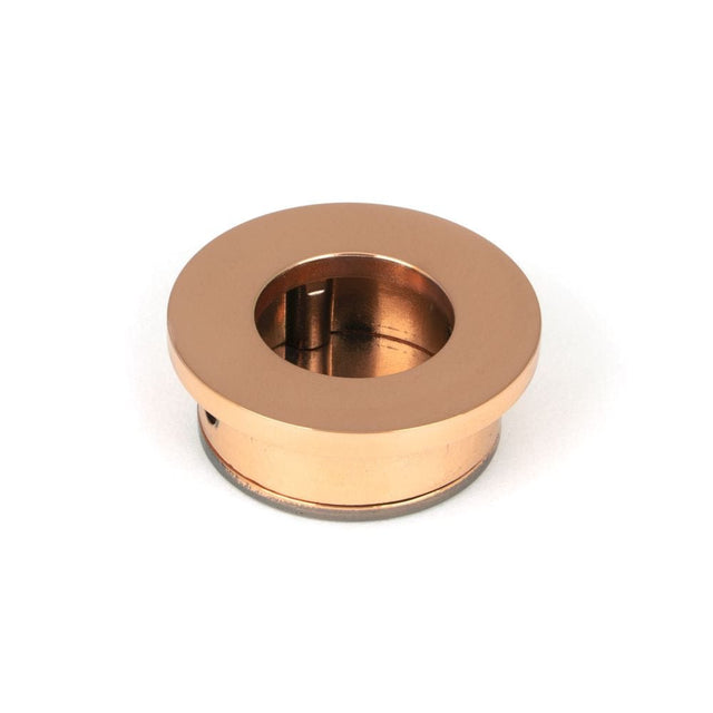 From The Anvil Door Furniture Polished Bronze / Door Edge Pull / Round From The Anvil - Polished Bronze 34mm Round Finger Edge Pull