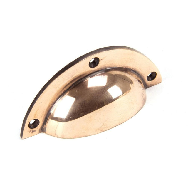 From The Anvil Cabinet Hardware Polished Bronze / Cabinet Cup Pulls From The Anvil - Polished Bronze 4" Plain Drawer Pull