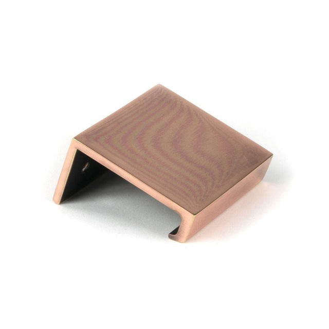 From The Anvil Cabinet Hardware Polished Bronze / Edge Pull / 50mm From The Anvil - Polished Bronze 50mm Plain Edge Pull