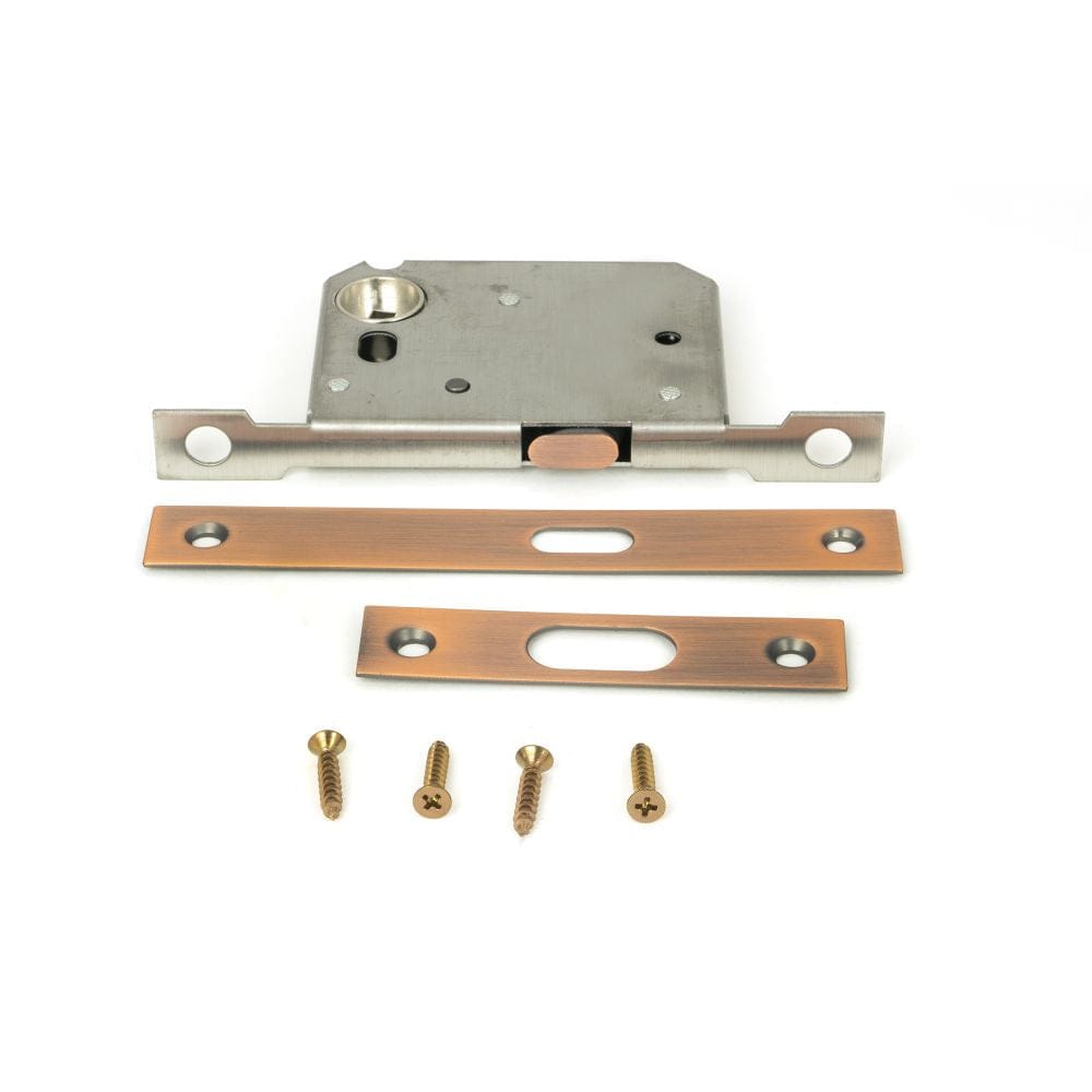 From The Anvil Locks & Latches Polished Bronze / Sliding Door Locks From The Anvil - Polished Bronze 50mm Sliding Door Lock