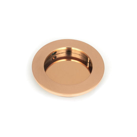From The Anvil Door Furniture Polished Bronze / Flush Handle / Round From The Anvil - Polished Bronze 75mm Plain Round Pull