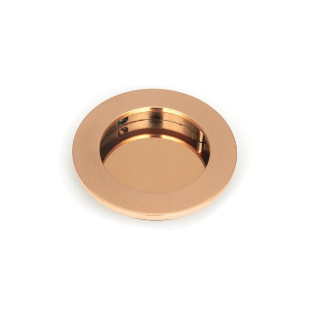 From The Anvil Door Furniture Polished Bronze / Flush Handle / Round From The Anvil - Polished Bronze 75mm Plain Round Pull