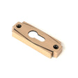 From The Anvil Door Furniture Polished Bronze / Euro Profile Escutcheons From The Anvil - Polished Bronze Art Deco Euro Escutcheon