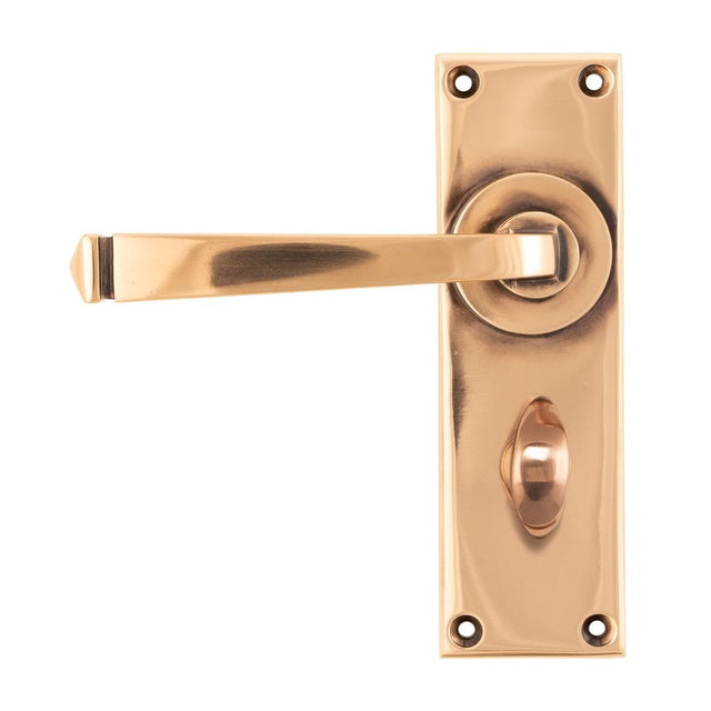 From The Anvil Door Furniture Polished Bronze / Bathroom Lock Handles From The Anvil - Polished Bronze Avon Lever Bathroom Set