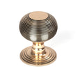 From The Anvil Door Furniture Polished Bronze / Beehive Centre Door Knob From The Anvil - Polished Bronze Beehive Centre Door Knob