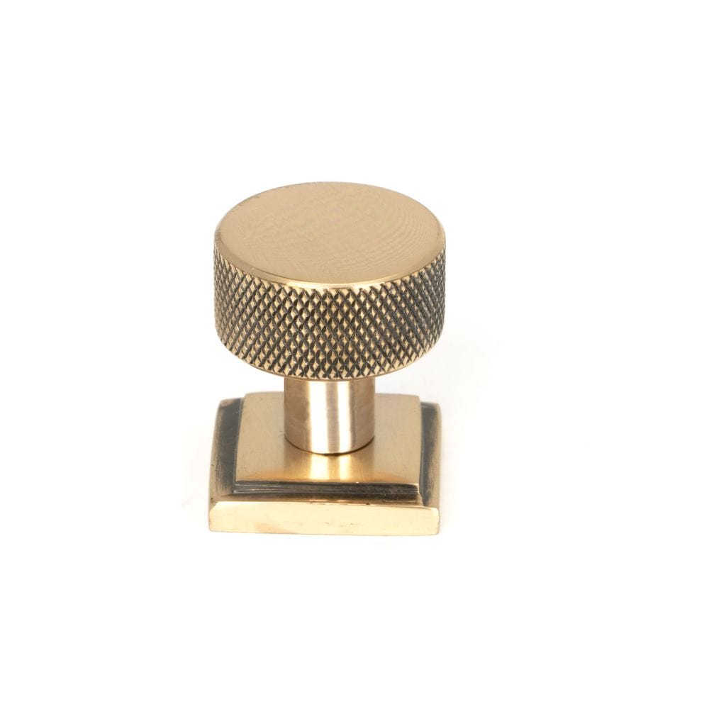 From The Anvil Cabinet Hardware Polished Bronze / Cabinet Knobs / 25mm Dia. From The Anvil - Polished Bronze Brompton Cabinet Knob - 25mm (Square)