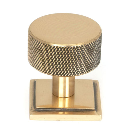 From The Anvil Cabinet Hardware Polished Bronze / Cabinet Knobs / 32mm Dia. From The Anvil - Polished Bronze Brompton Cabinet Knob - 32mm (Square)