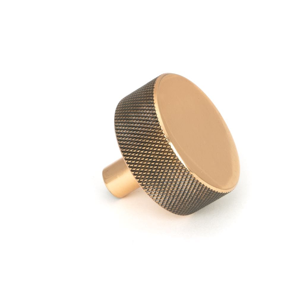 From The Anvil Cabinet Hardware Polished Bronze / Cabinet Knobs / 38mm Dia. From The Anvil - Polished Bronze Brompton Cabinet Knob - 38mm (No rose)