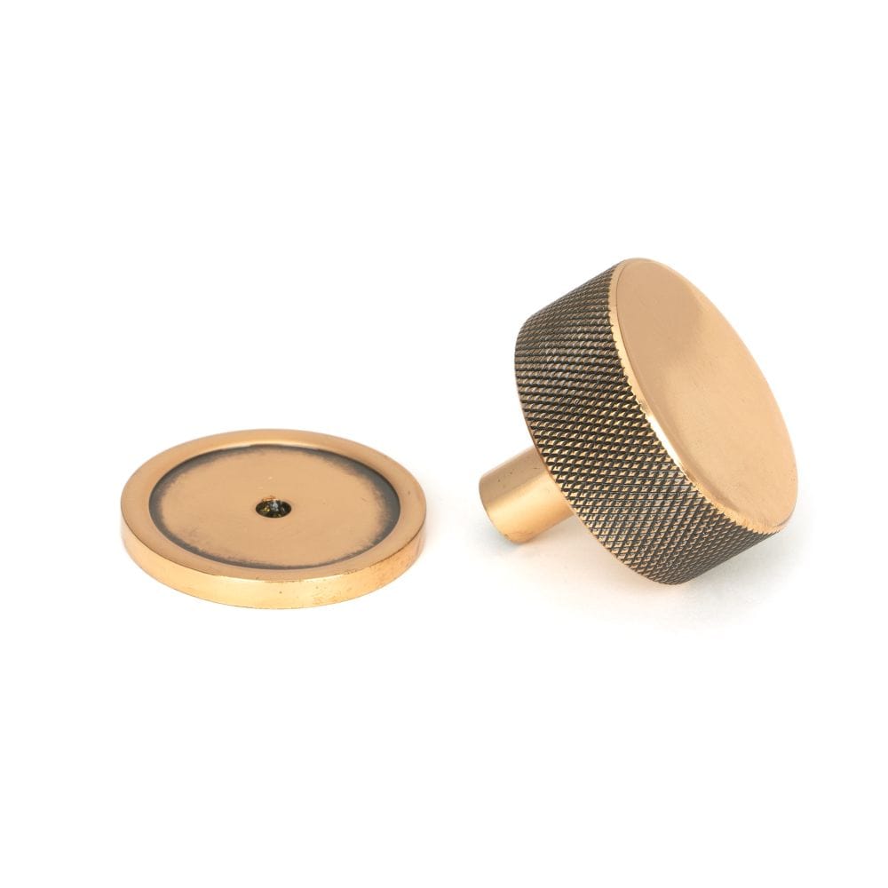 From The Anvil Cabinet Hardware Polished Bronze / Cabinet Knobs / 38mm Dia. From The Anvil - Polished Bronze Brompton Cabinet Knob - 38mm (Plain)