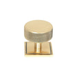 From The Anvil Cabinet Hardware Polished Bronze / Cabinet Knobs / 38mm Dia. From The Anvil - Polished Bronze Brompton Cabinet Knob - 38mm (Square)