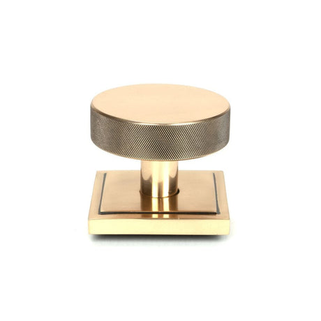 From The Anvil Door Furniture Polished Bronze / Square Centre Door Knob From The Anvil - Polished Bronze Brompton Centre Door Knob (Square)