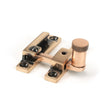 From The Anvil Window Furniture Polished Bronze / Sash Window Quadrant Fasteners / Yes From The Anvil - Polished Bronze Brompton Quadrant Fastener - Narrow