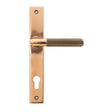From The Anvil Door Furniture Polished Bronze / Multi Point Lock Set / 92mm c/c From The Anvil - Polished Bronze Brompton Slimline Lever Espag. Lock Set