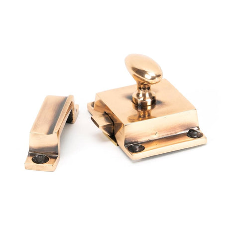 From The Anvil Cabinet Hardware Polished Bronze / Cabinet Turn Catch From The Anvil - Polished Bronze Cabinet Latch
