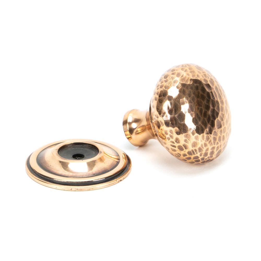 From The Anvil Cabinet Hardware Polished Bronze / Cabinet Knobs / 38mm Dia. From The Anvil - Polished Bronze Hammered Mushroom Cabinet Knob 38mm
