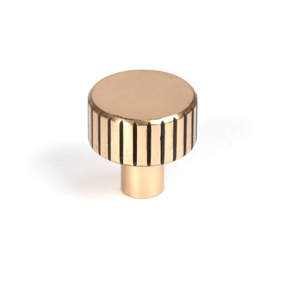 From The Anvil Cabinet Hardware Polished Bronze / Cabinet Knobs / 25mm Dia. From The Anvil - Polished Bronze Judd Cabinet Knob - 25mm (No rose)
