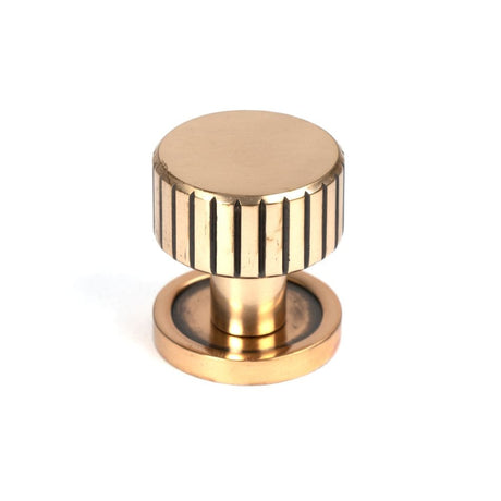 From The Anvil Cabinet Hardware Polished Bronze / Cabinet Knobs / 25mm Dia. From The Anvil - Polished Bronze Judd Cabinet Knob - 25mm (Plain)