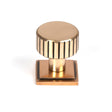 From The Anvil Cabinet Hardware Polished Bronze / Cabinet Knobs / 25mm Dia. From The Anvil - Polished Bronze Judd Cabinet Knob - 25mm (Square)