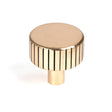 From The Anvil Cabinet Hardware Polished Bronze / Cabinet Knobs / 32mm Dia. From The Anvil - Polished Bronze Judd Cabinet Knob - 32mm (No rose)