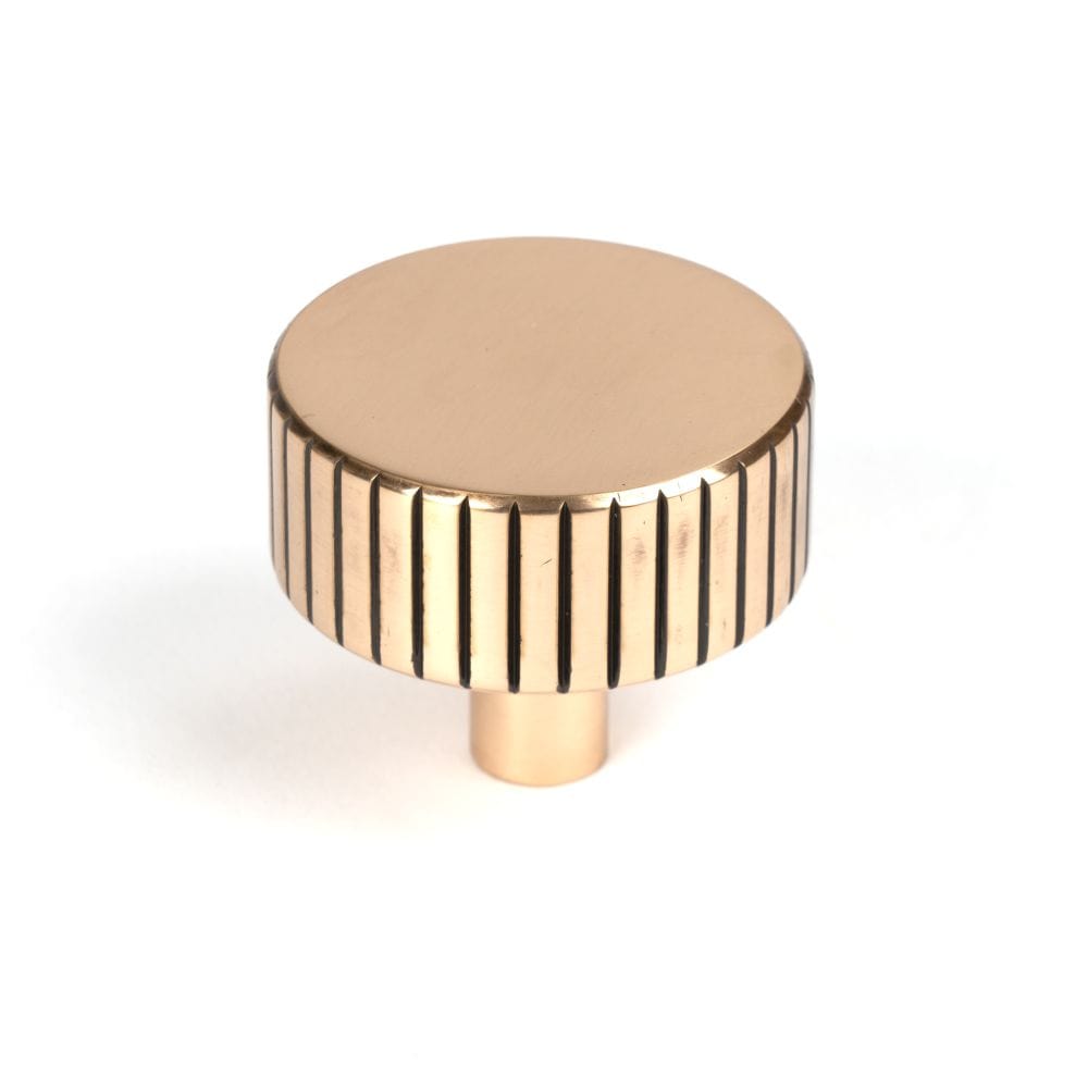 From The Anvil Cabinet Hardware Polished Bronze / Cabinet Knobs / 38mm Dia. From The Anvil - Polished Bronze Judd Cabinet Knob - 38mm (No rose)