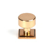 From The Anvil Cabinet Hardware Polished Bronze / Cabinet Knobs / 25mm Dia. From The Anvil - Polished Bronze Kelso Cabinet Knob - 25mm (Square)