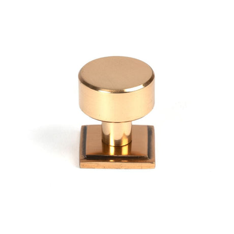 From The Anvil Cabinet Hardware Polished Bronze / Cabinet Knobs / 25mm Dia. From The Anvil - Polished Bronze Kelso Cabinet Knob - 25mm (Square)