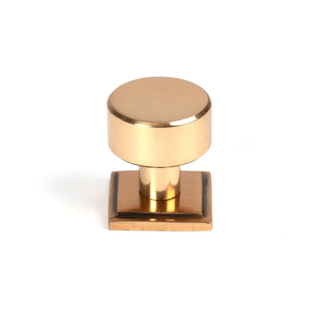 From The Anvil Cabinet Hardware Polished Bronze / Cabinet Knobs / 25mm Dia. From The Anvil - Polished Bronze Kelso Cabinet Knob - 25mm (Square)