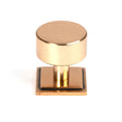 From The Anvil Cabinet Hardware Polished Bronze / Cabinet Knobs / 32mm Dia. From The Anvil - Polished Bronze Kelso Cabinet Knob - 32mm (Square)
