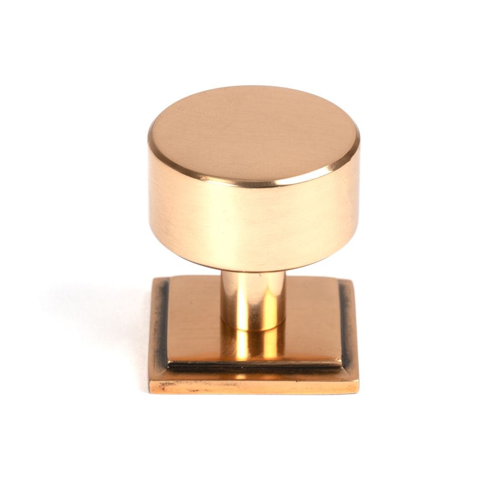 From The Anvil Cabinet Hardware Polished Bronze / Cabinet Knobs / 32mm Dia. From The Anvil - Polished Bronze Kelso Cabinet Knob - 32mm (Square)