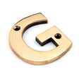 From The Anvil Door Furniture Polished Bronze / Letters / G From The Anvil - Polished Bronze Letter G