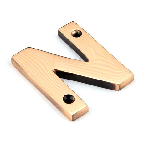 From The Anvil Door Furniture Polished Bronze / Letters / N From The Anvil - Polished Bronze Letter N