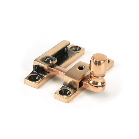 From The Anvil Window Furniture Polished Bronze / Sash Window Quadrant Fasteners / Yes From The Anvil - Polished Bronze Mushroom Quadrant Fastener - Narrow