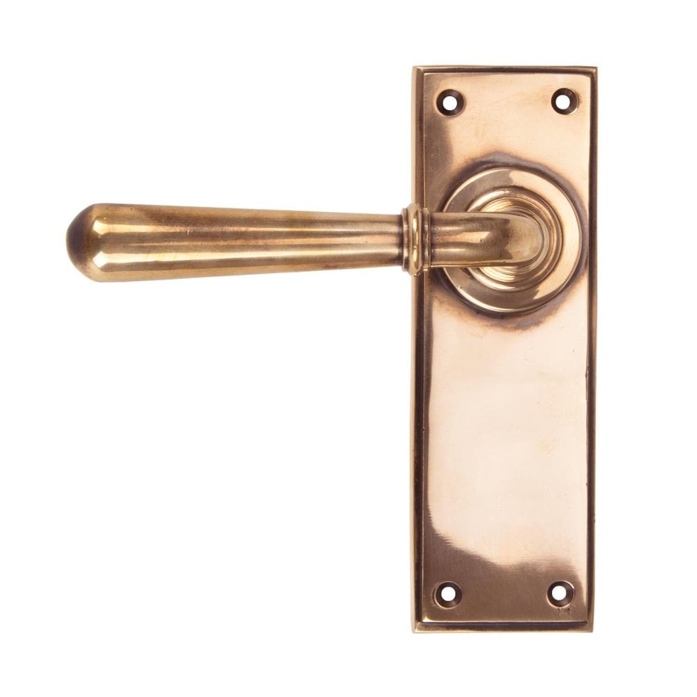 From The Anvil Door Furniture Polished Bronze / Latch Handles From The Anvil - Polished Bronze Newbury Lever Latch Set