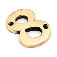 From The Anvil Door Furniture Polished Bronze / Numerals / 8 From The Anvil - Polished Bronze Numeral 8