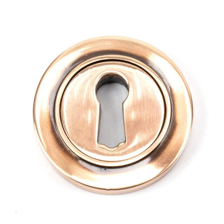 From The Anvil Door Furniture Polished Bronze / Mortice Key Profile Escutcheons From The Anvil - Polished Bronze Round Escutcheon (Plain)