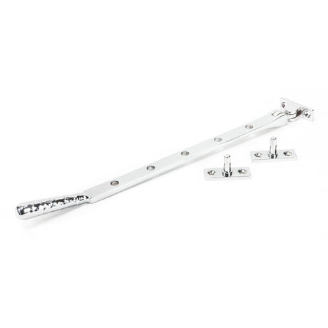 From The Anvil Window Furniture Polished Chrome / 12"/300mm From The Anvil - Polished Chrome 12" Hammered Newbury Stay