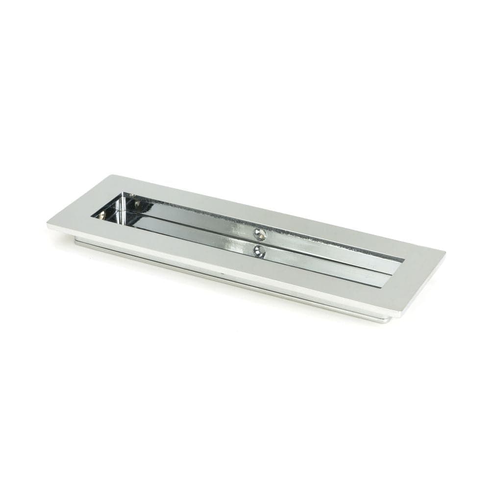 From The Anvil Door Furniture Polished Chrome / Flush Handle / Rectangular From The Anvil - Polished Chrome 175mm Plain Rectangular Pull