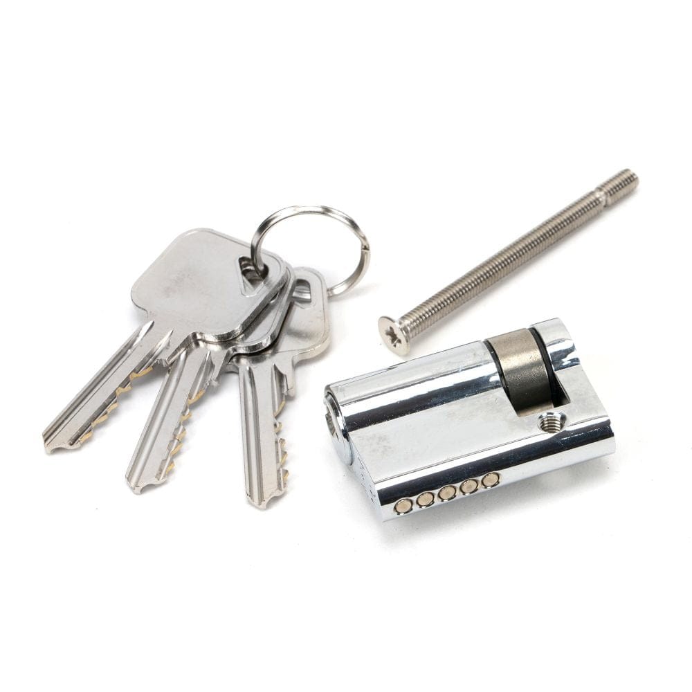 From The Anvil Locks & Latches Polished Chrome / Euro Cylinders Single / 35 x 10mm From The Anvil - Polished Chrome 35/10 5pin Single Cylinder